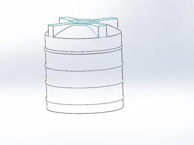 Water tank 3d model  3D model