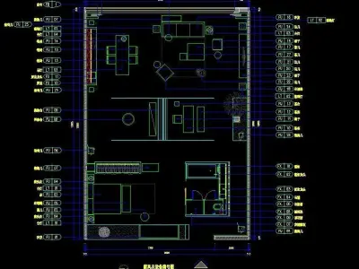 An architectural style homestay  in China 3D model