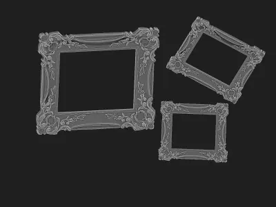  vintage frame 3D print model