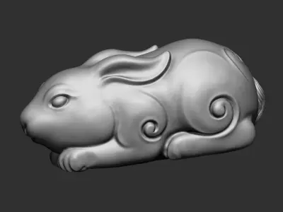 little rabbit 3D print model