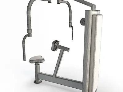 Gym Peck Back 3D model