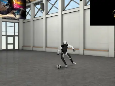 dribbling and shot 2 3D model