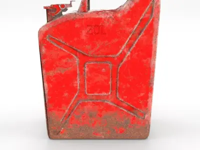 Jerry Can Weathered 2 PBR Low-poly 3D model