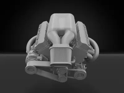 572 Big Block Chevrolet 3D print model