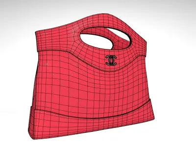 nano bag pink Low-poly 3D model