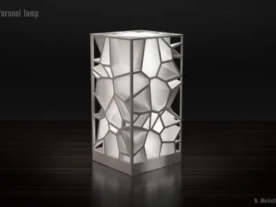 Voronoi lamp 3D print model purchase