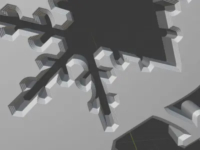 Decor Snowflake Design4  3D print model 3D print model