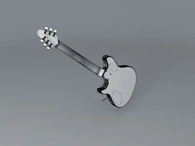 Eddie Van Halens Wolfgang model guitar Free 3D model