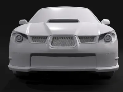 Subaru Impreza 2007 Printable car 3D print model