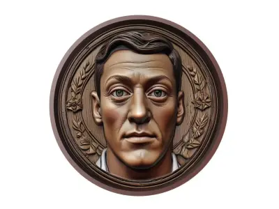 Mesut Ozil Footballer Medallion 3D print model