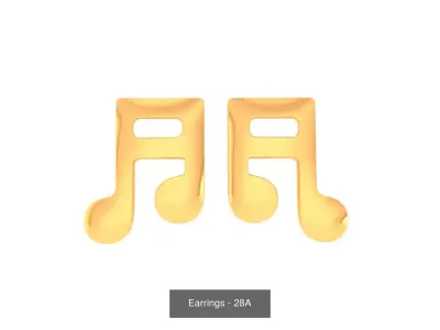 6 Kids Earrings  3D Model Pack