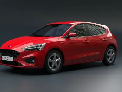 Focus Hatchback Car  3D model