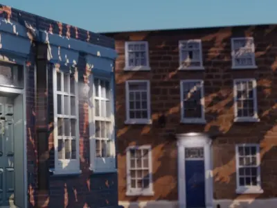 Backround homes and apartments Free 3D model