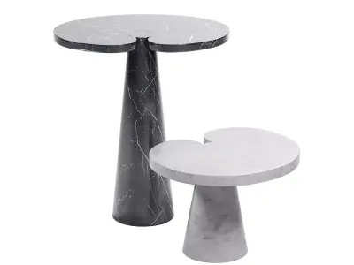 Marble Side Table 3D model