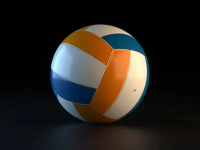 Volleyball Ball low poly Low-poly 3D model