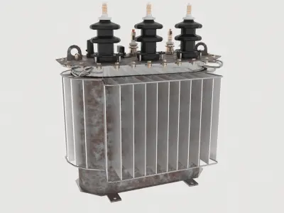 Oil Power Transformer 3D model