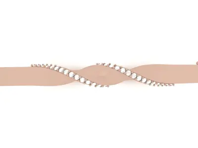 Luxury Bracelet 0039 - Bangle - Twist 3D print model