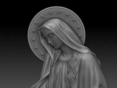 Our Lady Immacuiate 3D print model