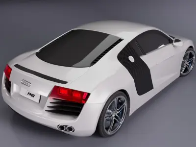 Audi R8 2008 3D model