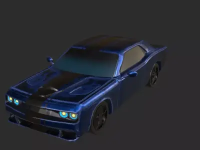 Dodge muscle car 3D model