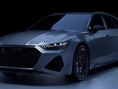 Audi RS6 Avant HighPoly 3D Model 3D model