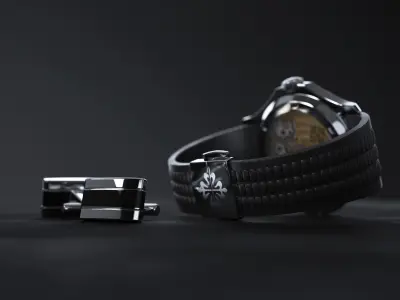 Patek Philippe Aquanaut  - PBR and Vray materials 3D model