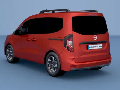 Nissan Townstar Combi 2022  Low-poly 3D model