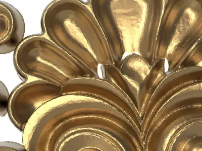 decorative pattern ready for 3D printing 3D model