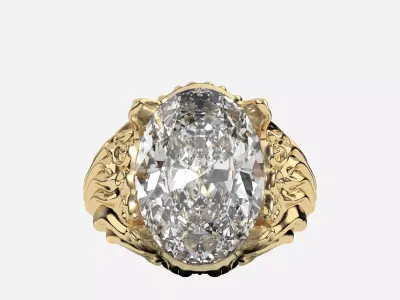 Vintage RIng 3D print model