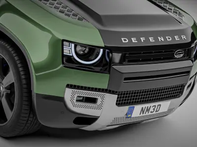 Land Rover Defender 90 2021 3D model