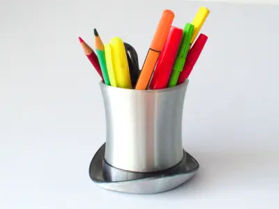 TOP HAT PEN HOLDER 3D print model