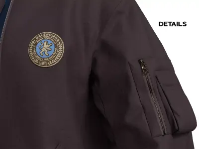 Balenciaga Oversize streetwear bomber jackets set  Low-poly 3D model