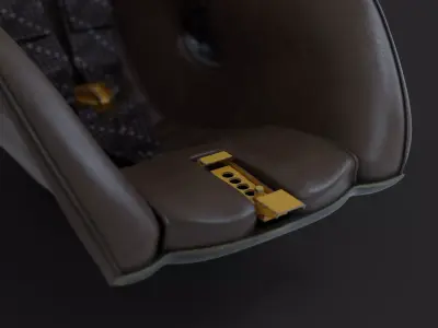 Vintage Porsche 962 seat 3D model