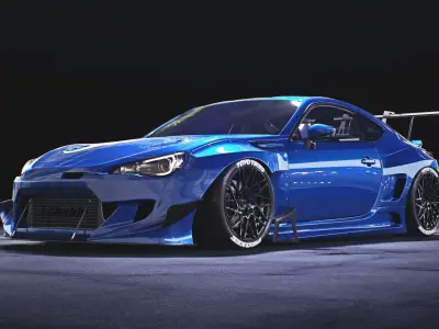 subaru BRZ Rocket Bunny V3 3D model