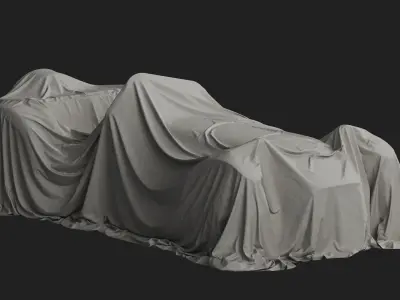 Vintage Car Cover 09 3D model