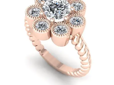 3D CAD NJ-1367-RIng 3D print model