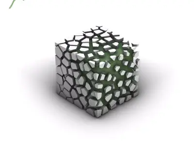 Grasshopper  EX 5  Voronoi 3D  Attractor point 3D model