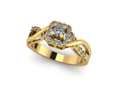 beautifull woman ring 3D print model