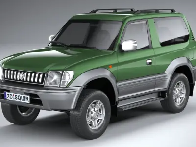 Toyota Land Cruiser J90 3door 1996 3D model