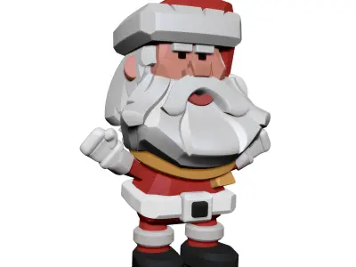 Santa Claus 3D Printable Miniature 3D print model