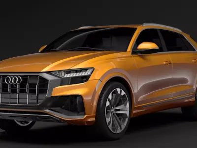 Audi Q8 50 TDI quattro S line 2020 3D model