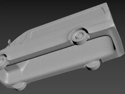 Mercedes-Benz Sprinter 2020 High roof on a small scale 3D print model