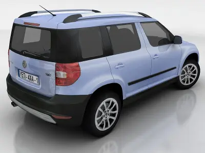 Skoda Yeti Low-poly 3D model