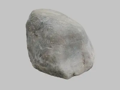 Gray Boulder - Varying LOD Free low-poly 3D model