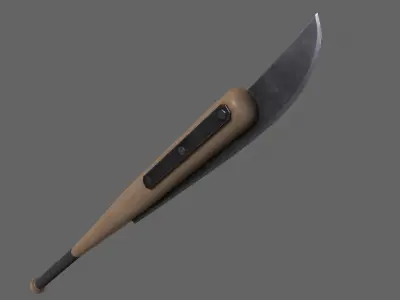 PBR Baseball Bat Weapon V3 Low-poly 3D model