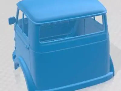 Mercedes Benz LP 322 1963 Printable Body Cabin Truck 3D print model