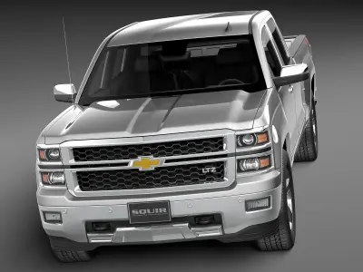 Chevrolet Silverado 1500 Double Cab CG 2015 3D model