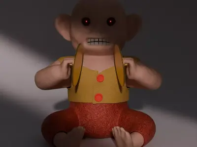 Monkey with Cymbals 3D model