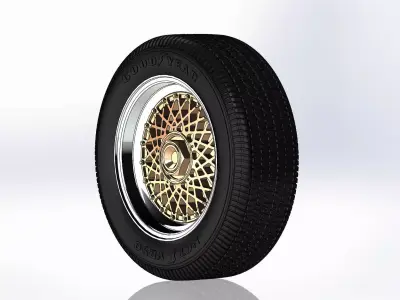 Wheel BBS RS 16inch for scale model 3D print model