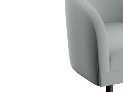 Jasmine Curved Chair 3D model
